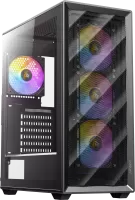 Boitier Moyen Tour ATX Antec AX85 RGB avec panneau vitré (Noir)