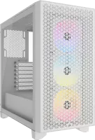 Boitier Moyen Tour ATX Corsair 3000D Airflow RGB avec panneaux vitrés (Blanc)
