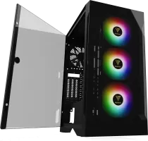 Boitier Moyen Tour ATX Gamdias Talos E2 Elite RGB avec panneaux vitrs (Noir)