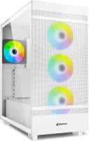Boitier Moyen Tour ATX Sharkoon Rebel C50 RGB avec panneaux vitrés (Blanc)