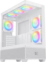 Boitier Moyen Tour ATX Xigmatek Alphard RGB avec panneaux vitrs (Blanc)