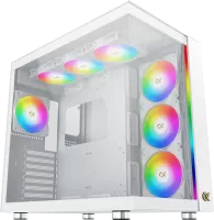 Boitier Moyen Tour E-ATX Xigmatek Aqua Ultra Air-C RGB avec panneaux vitrés (Blanc)