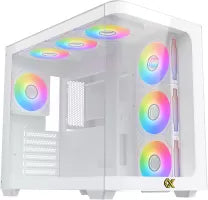 Boitier Moyen Tour E-ATX Xigmatek Pano RGB avec panneaux vitrés (Blanc)