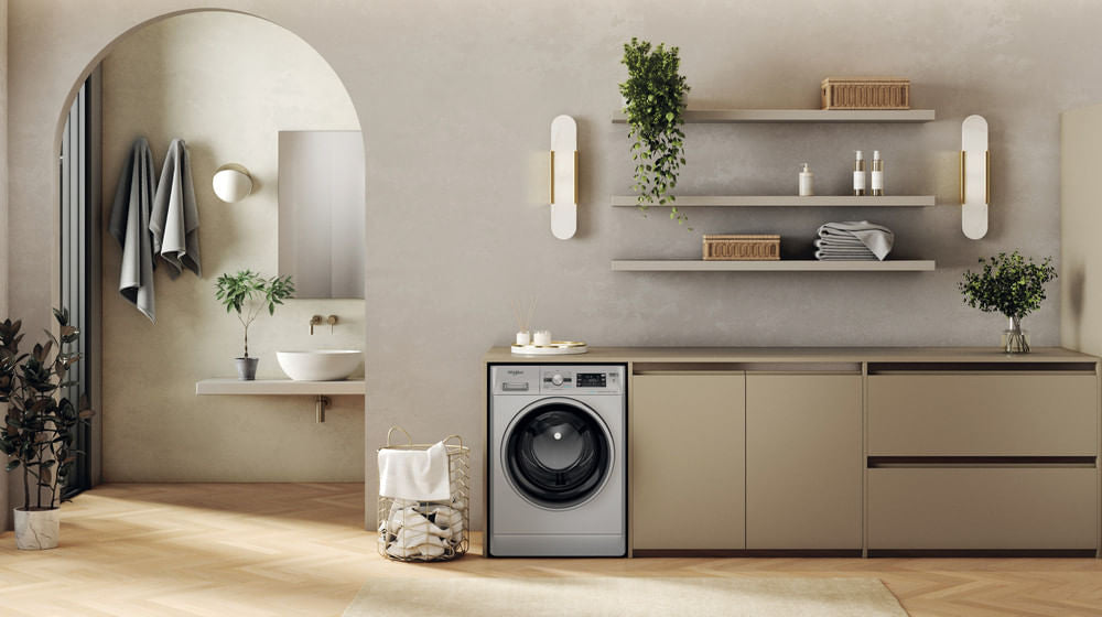 Lave-linge hublot WHIRLPOOL FFBP10489SBSVFR - 10 kg - Induction - L60cm - 1400 trs/min - Classe A-20% - Silver