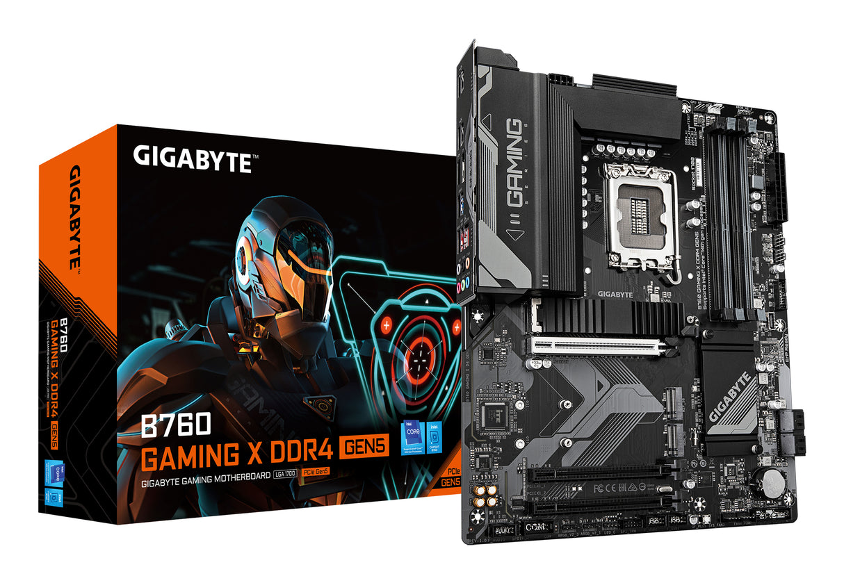 Carte mere - GIGABYTE - B760 GAMING X DDR4 GEN5 - Format ATX - Chipset Intel B760 - DDR4 & PCIe 5.0