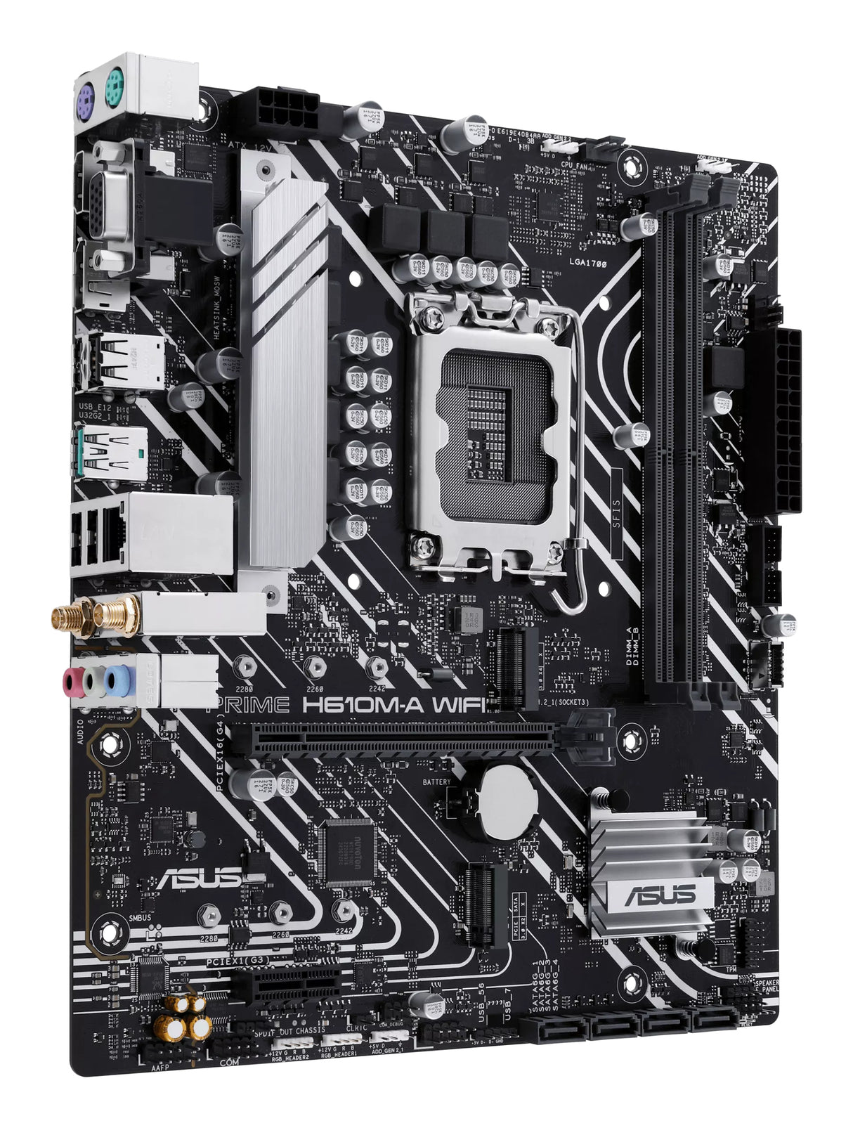 Carte Mère Asus Prime H610M-A WiFi DDR5 (Intel LGA 1700) Micro ATX
