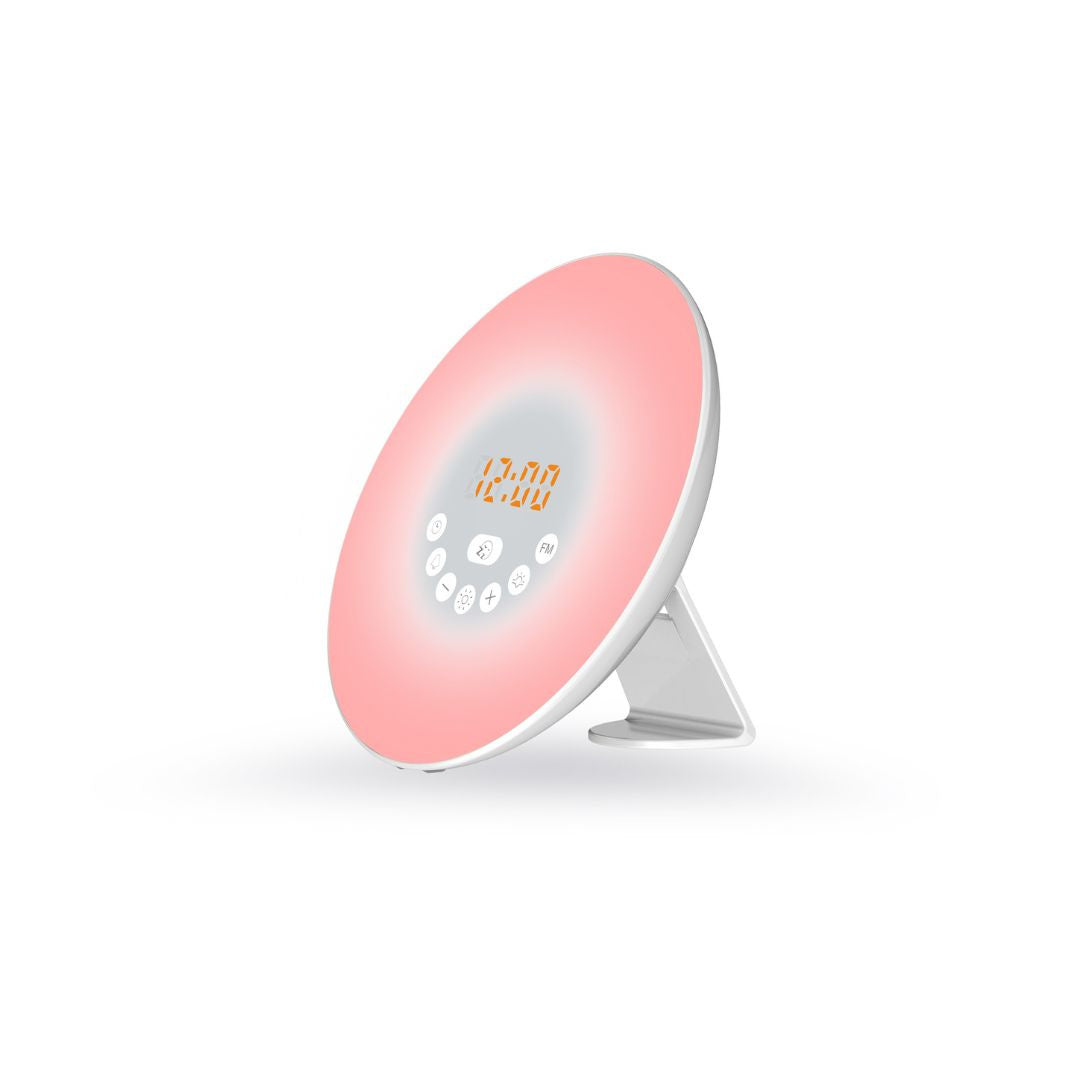 Réveil lumineux WE 2W radio FM, lampe de chevet, simulateur de lever/coucher de