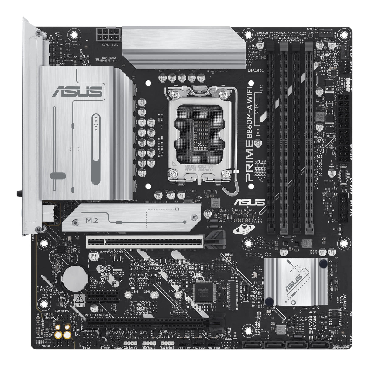 Carte mere - ASUS - PRIME B860M-A WIFI - Intel B860 LGA 1851 (Socket V1) micro ATX