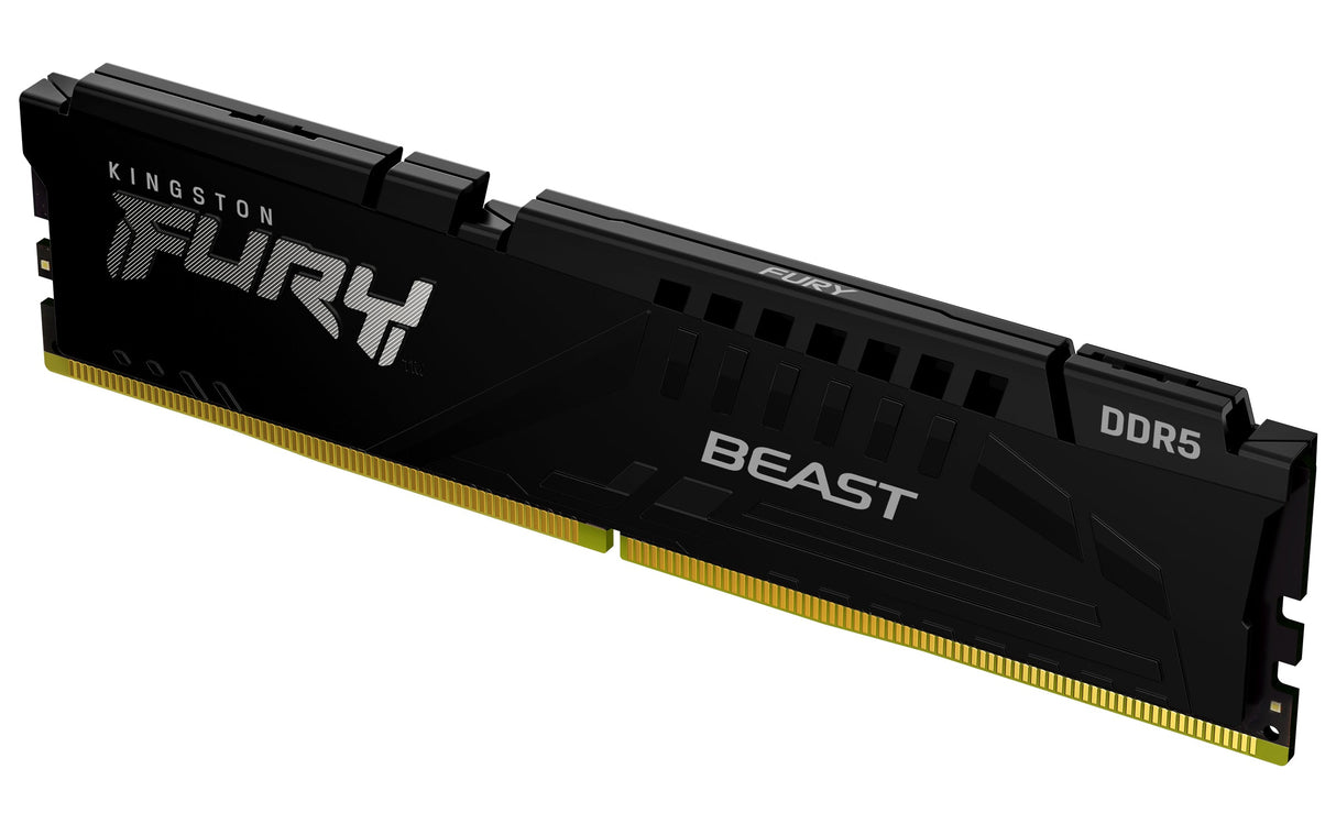 Barrette mémoire 32Go DIMM DDR5 Kingston Fury Beast 5200MHz (Noir)
