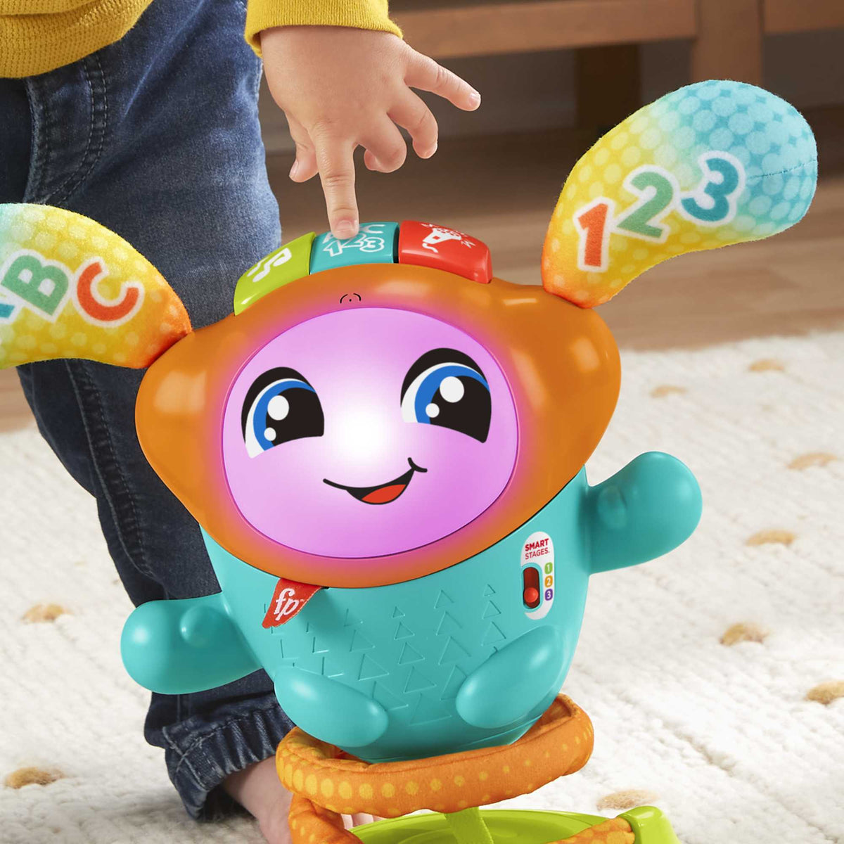 Fisher-Price-Mon Petit DJ, jouet d'éveil musical, version française HJP88