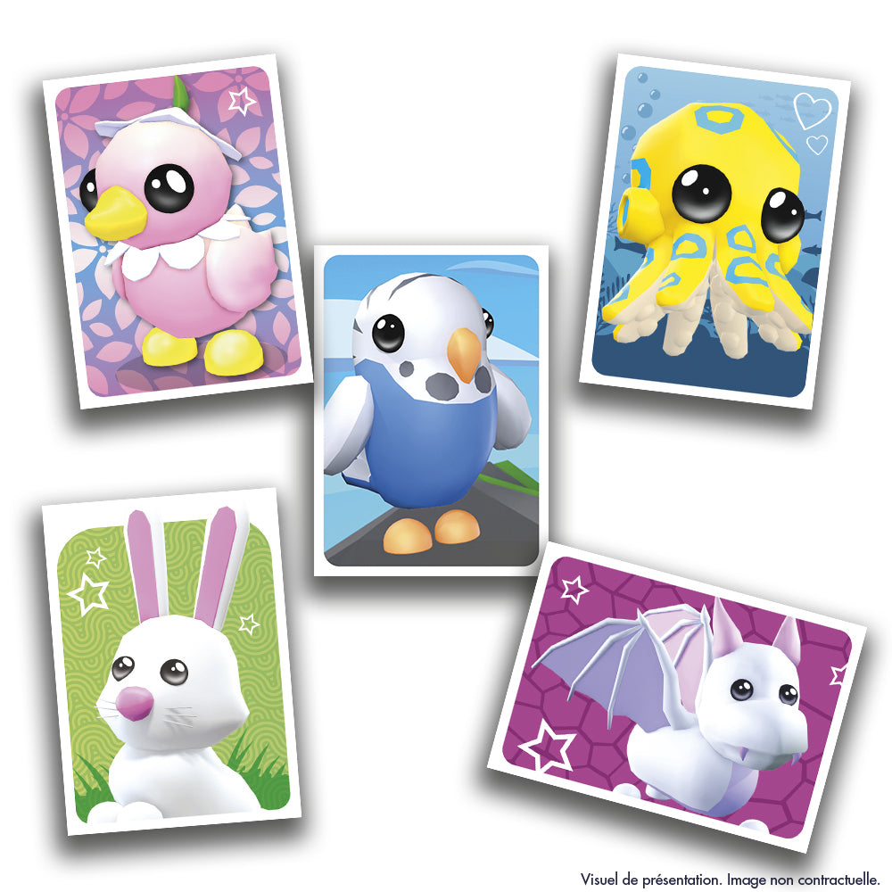 Stickers - PANINI - Adopt Me! Roblox - Blister 6 pochettes - 1 carte édition limitée - 35 stickers