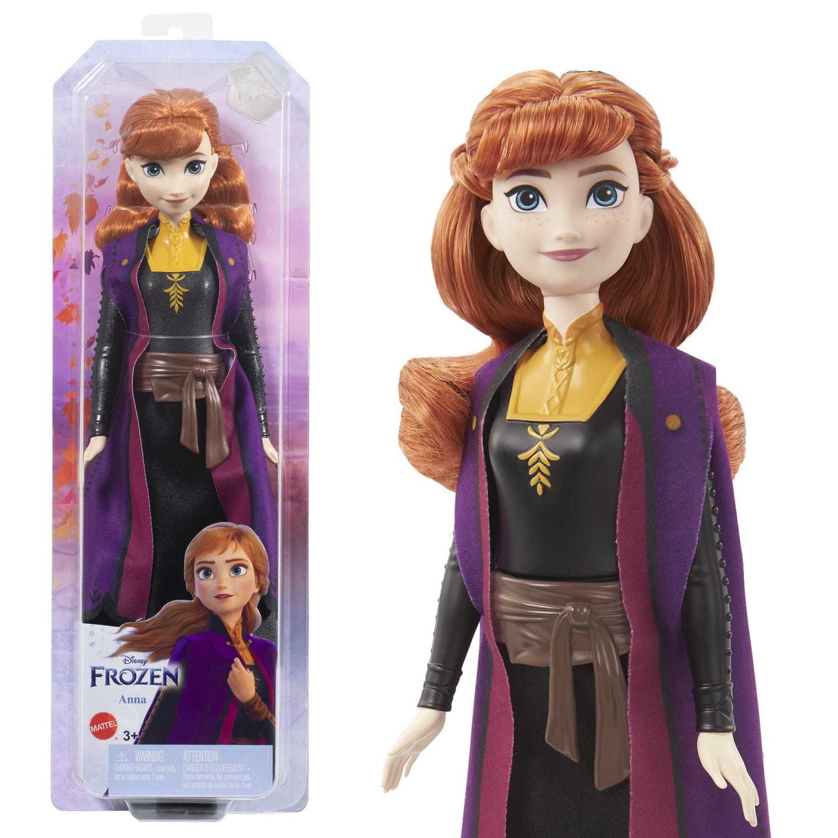 La Reine des Neiges 2-Anna-Mattel Poupée Disney avec habillage et accessoires HLW50