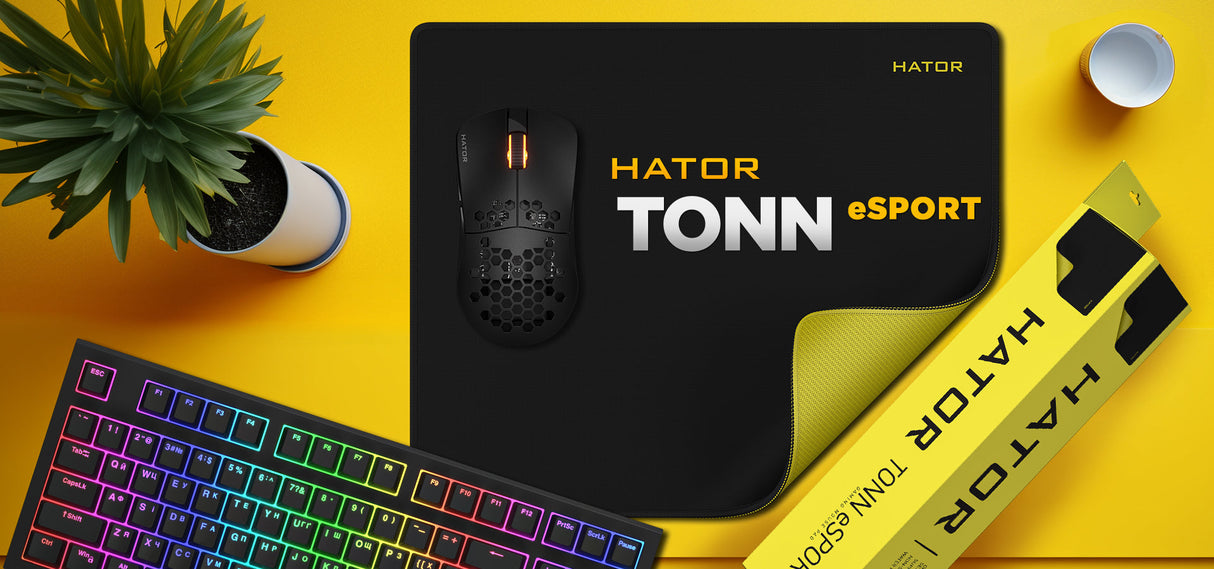 Tapis de Souris Hator Tonn Evo eSport - Taille L (Noir)