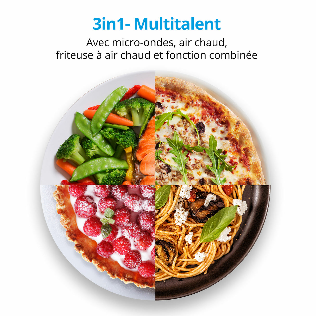 Four micro onde MEDION MD 11499 - Fonction friture a air chaud
