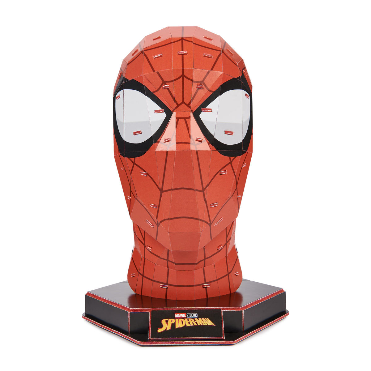 Puzzle 3D Masque Spiderman 82 pieces, Marvel Spiderman inspiré de la saga, Jeu de construction a collectionner, 4D BUILD, Jeu enfant