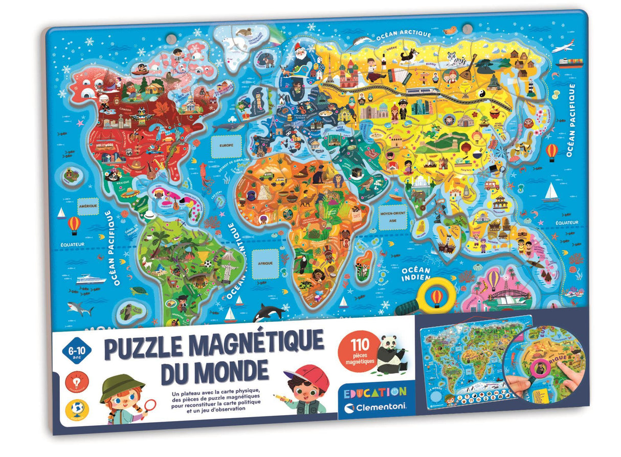 CLEMENTONI - Puzzle magnétique du monde