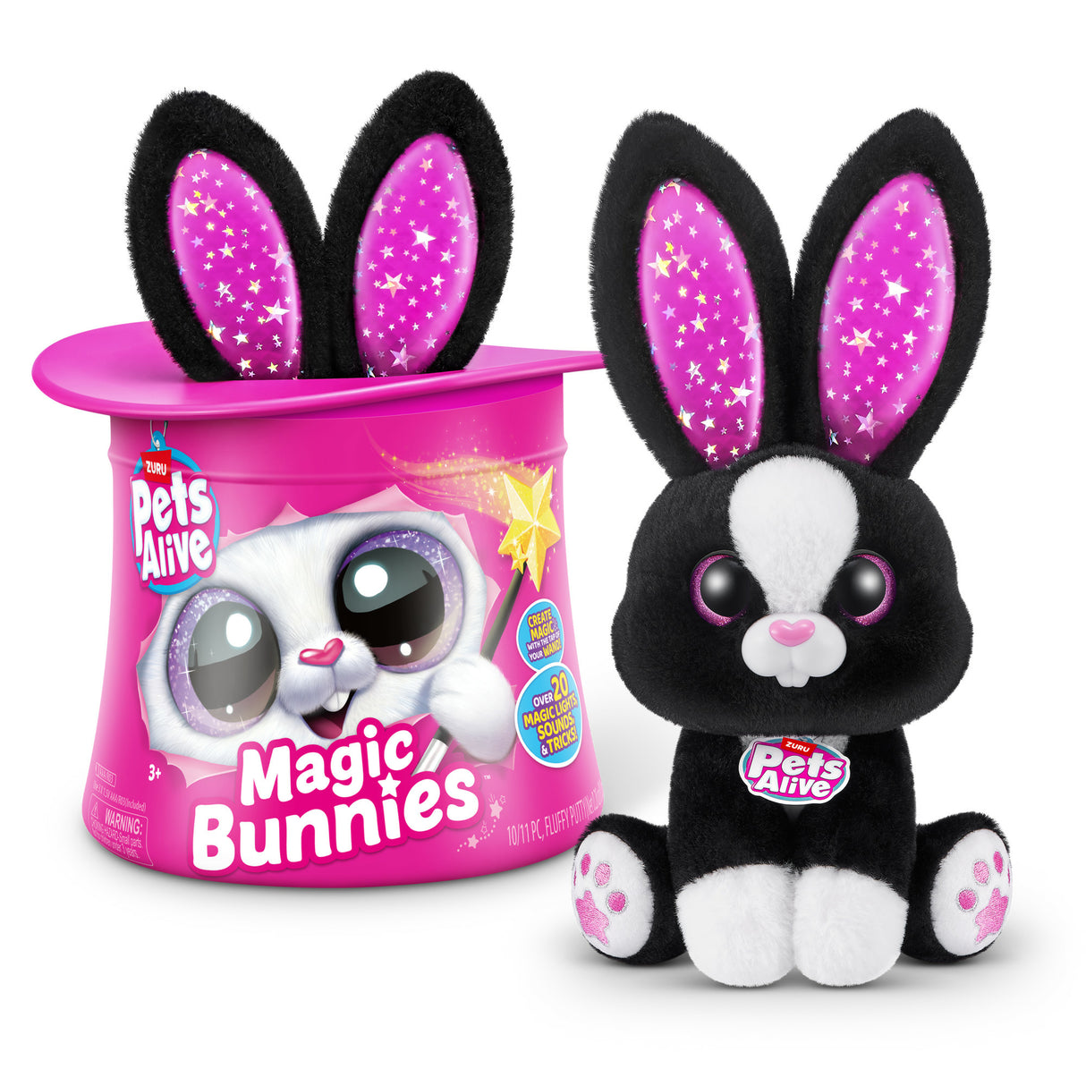 Jeu interactif - ZURU - PETS ALIVE Magic Bunnies - 20 surprises - Effets lumineux - Mixte