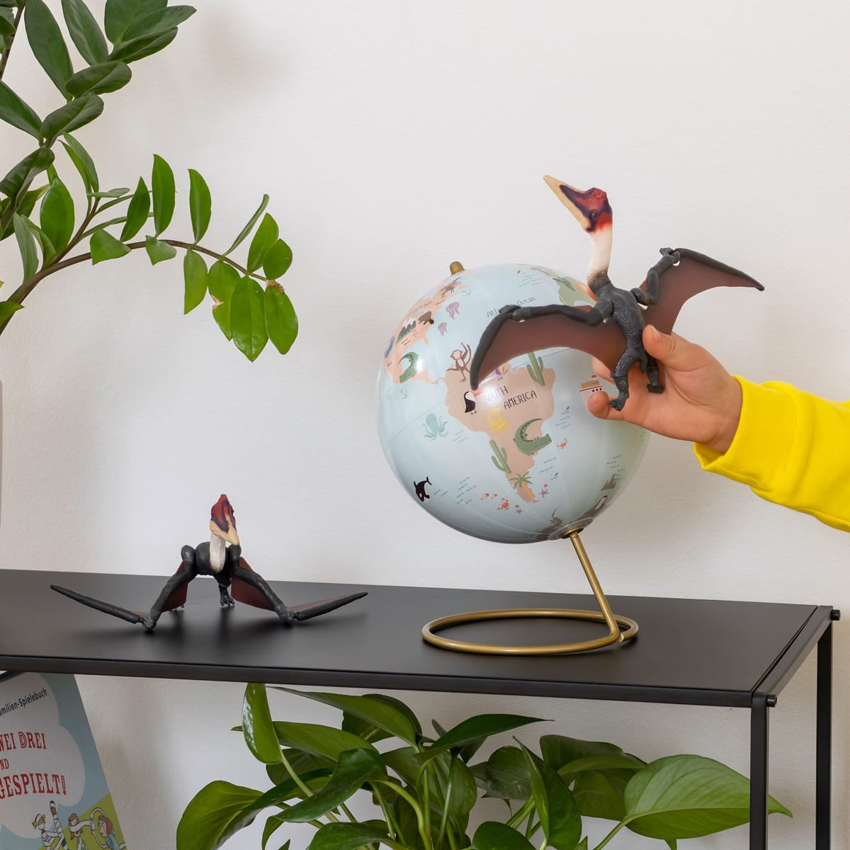 Quetzalcoatlus, figurine avec détails réalistes et ailes mobiles, jouet dinosaure inspirant l'imagination pour enfants des 4 ans,