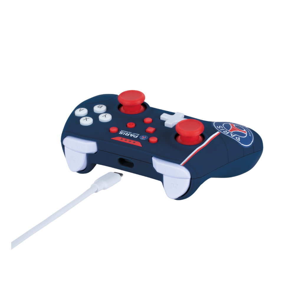 Manette de jeu - Nintendo Switch, Switch 2 et PC - PSG - Filaire - Bleu, blanc et rouge - Fonction vibration - Câble 3 m - Konix