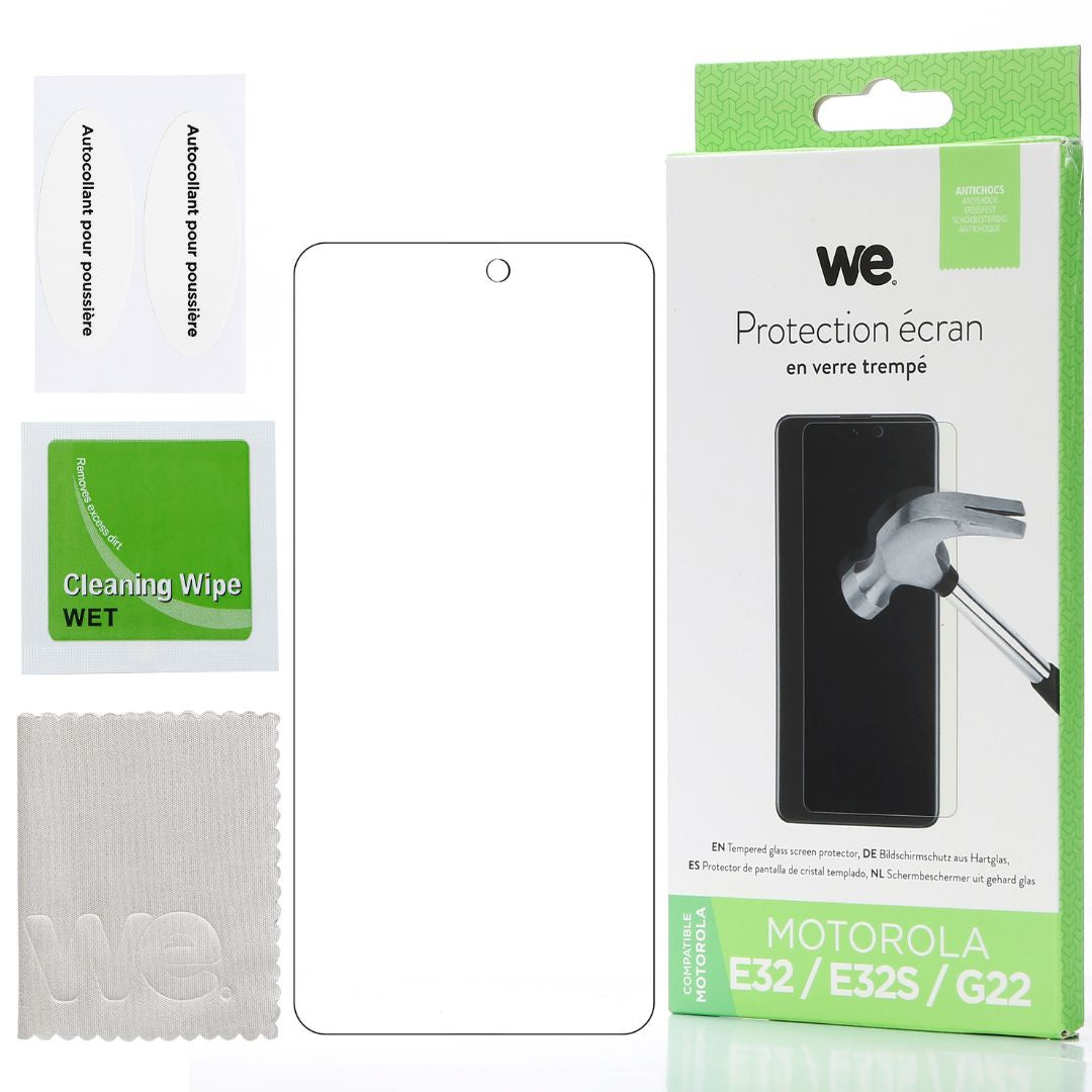 WE Verre trempé MOTOROLA MOTO E32 / E32S / G22