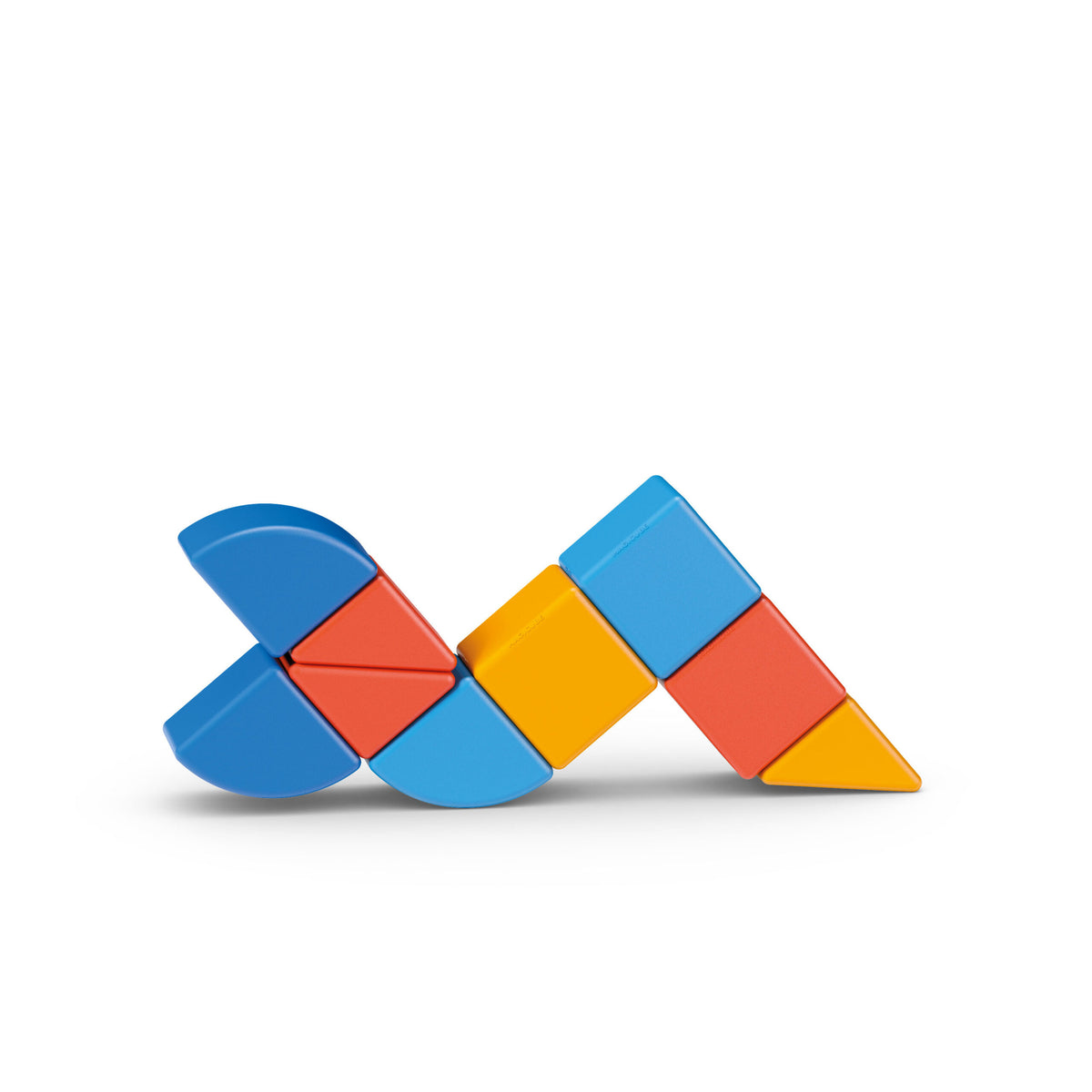 Blocs magnétiques - GEOMAG - Magicube 208 - 9 pieces - Formes variées - Animaux - Plastique recyclé