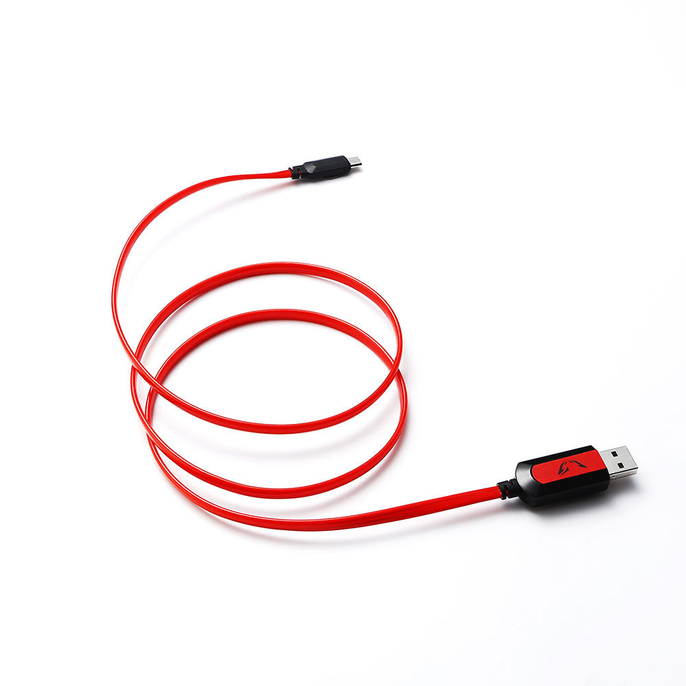 C ble lumineux Gamium USB/micro USB C ble plat 1m / Rouge C ble intelligent : lu