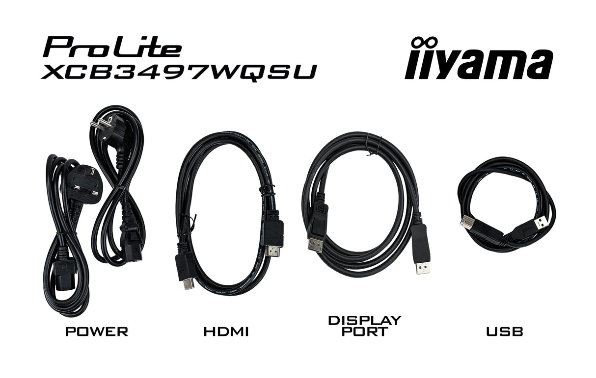 Ecran incurvé 34" Iiyama ProLite XCB3494WQSU-B1 UWQHD 120Hz (Noir)