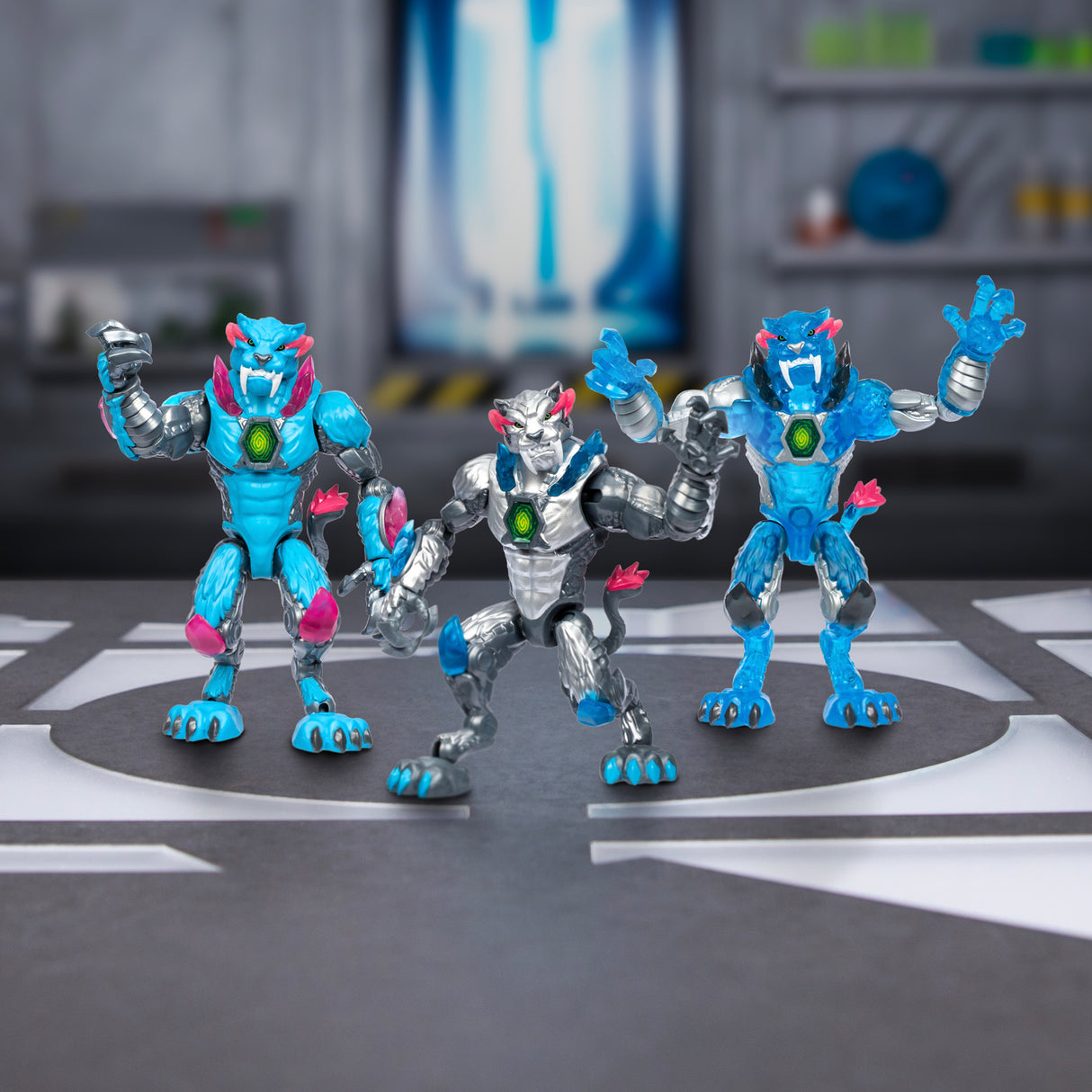Figurine Mutators Panthere iconique chambre de mutation - MR Beast LAB - Réalise une expérience pour créér ta créature