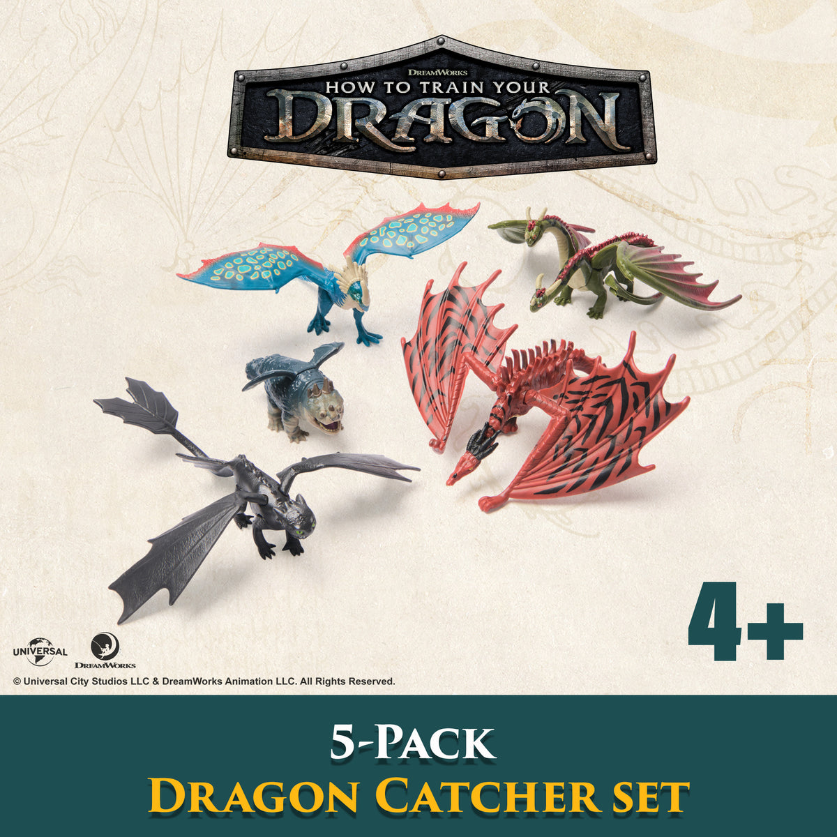Dragon - Coffret mini figurines - Chasseur de dragons - des 4 ans - Dreamworks Dragon