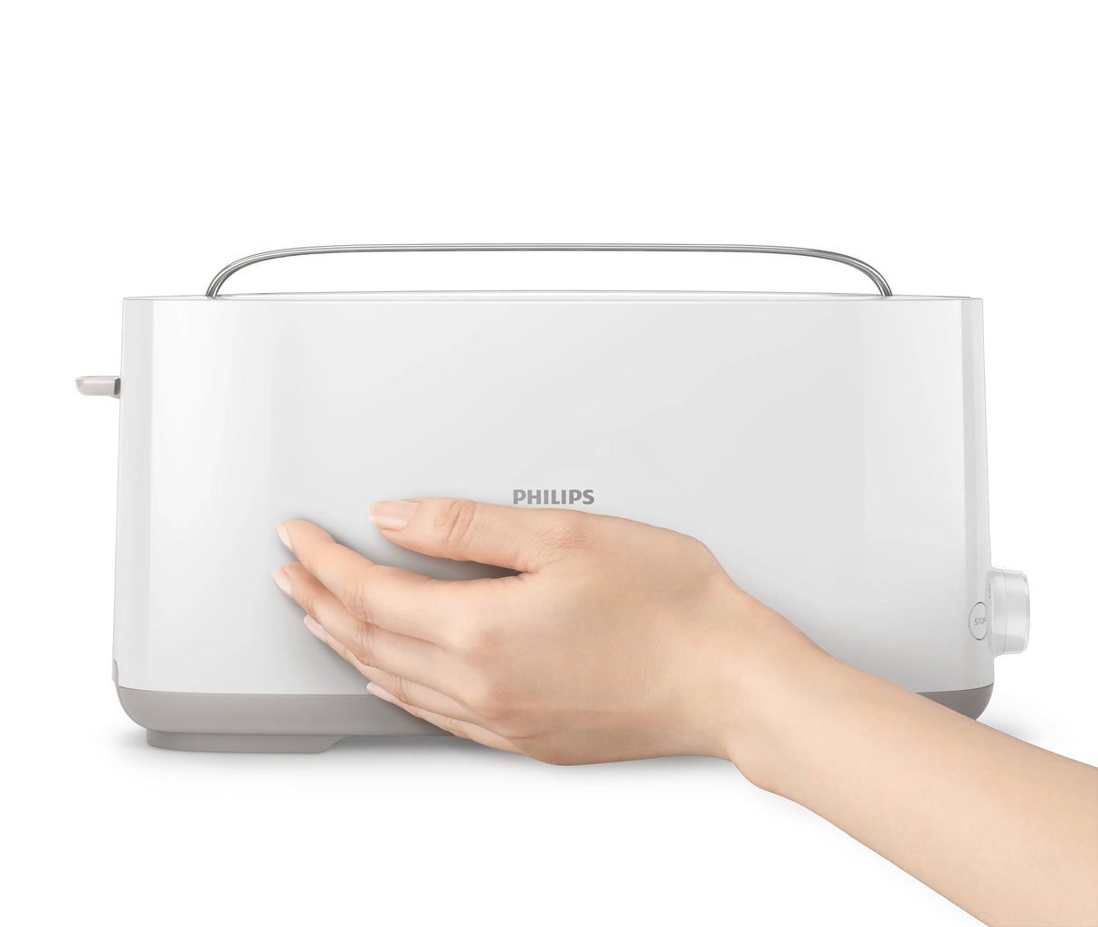 Grille-pain - PHILIPS - HD2590/00 - Collection Daily petit déjeuner - 1 fente longue - 830W - Blanc