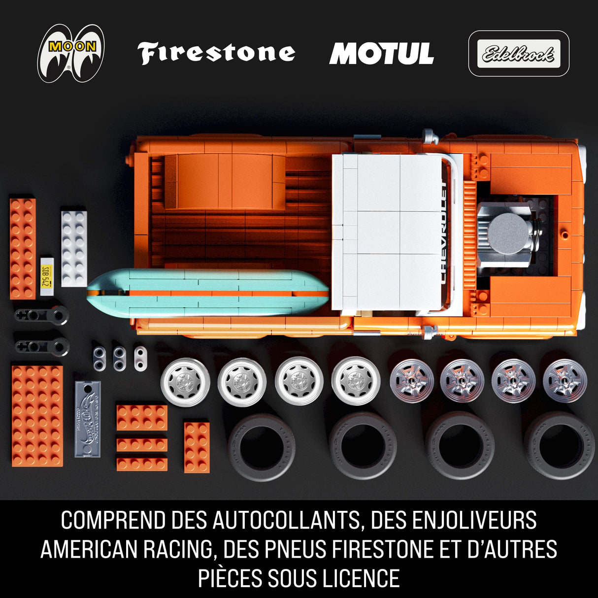 Hot Wheels - Coffret de Construction Custom Chevy Pickup 1962 Mattel Brick Shop - Mattel Brick Shop - JFT20
