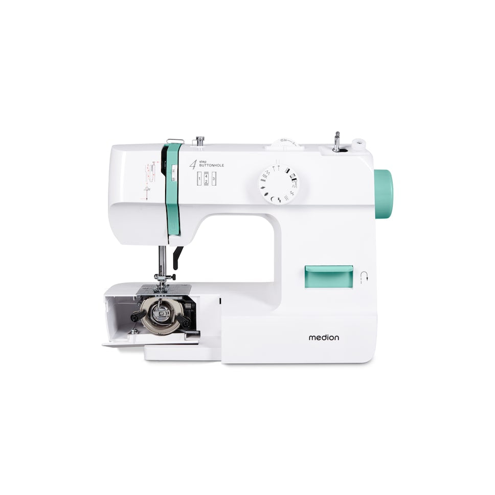 Machine a Coudre - MEDION - SM 70 - 71W - 12 Points - 700 tr/min – LED - Turquoise