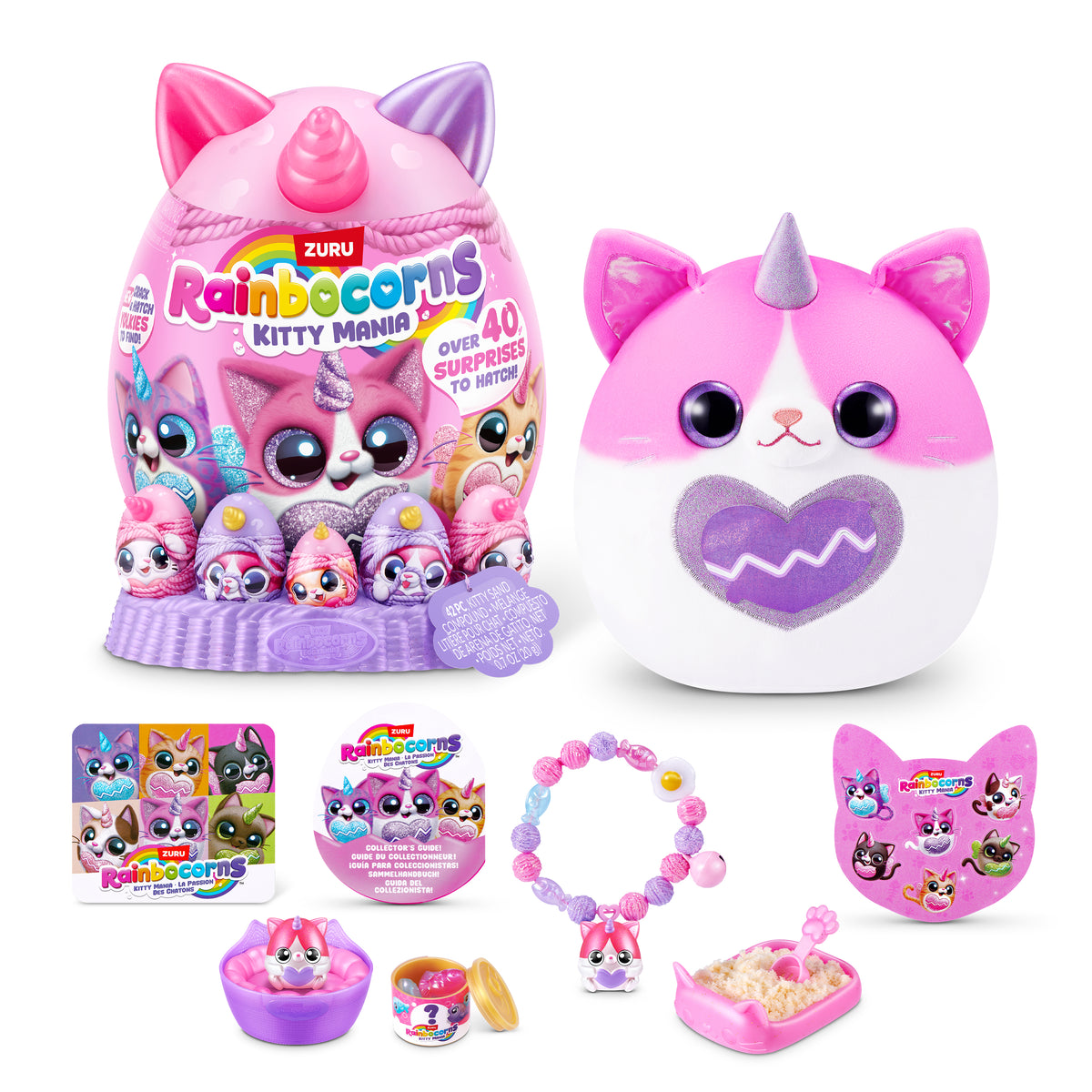 oeuf surprise - Peluche - ZURU - Rainbocorns KittyMania - Modele aléatoire - Des 3 ans