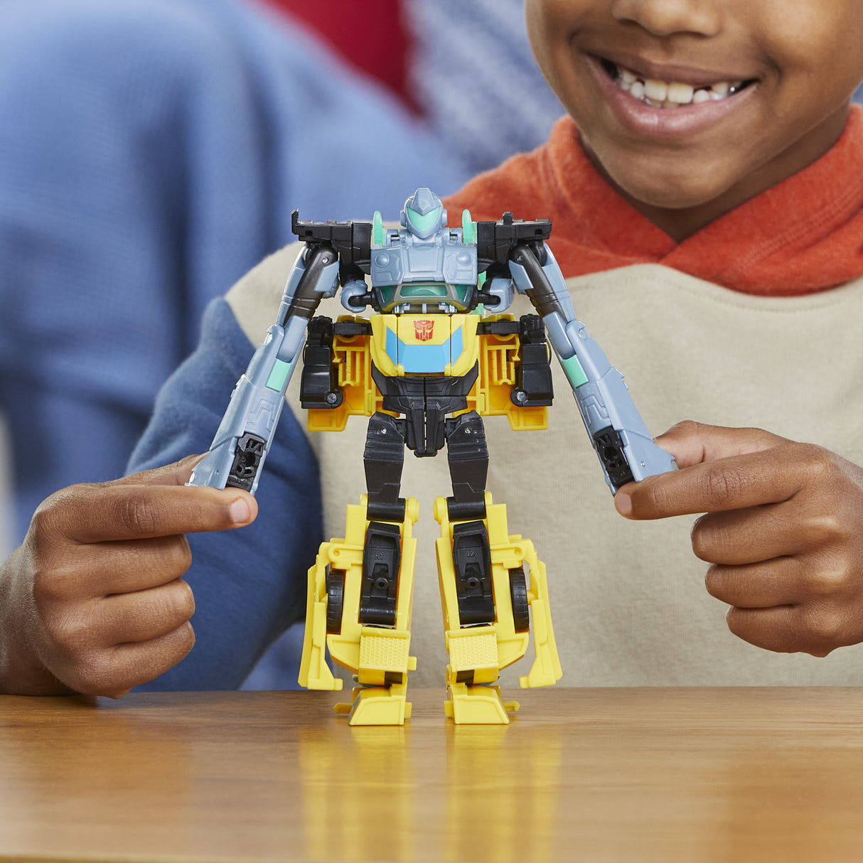 Figurines Cyber-Combiner Bumblebee et Mo Malto, jouets interactifs pour filles et garçons,Transformers EarthSpark, des 6 ans