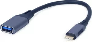 C�ble Adaptateur CableXpert USB-C/A OTG MF 15cm (Gris)