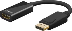 Céble adaptateur Goobay DisplayPort méle 1.2 vers HDMI femelle (Type A) 10cm (Noir)