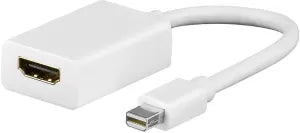 Céble adaptateur Goobay Mini DisplayPort méle 1.1 vers HDMI femelle (Type A) 10cm (Blanc)