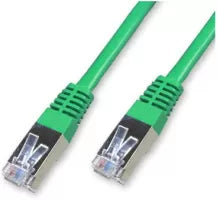 Céble/Cordon réseau RJ45 Catégorie 6 FTP (F/UTP) Droit 2m (Vert)
