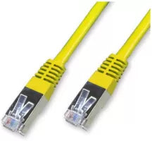 Céble/Cordon réseau RJ45 Catégorie 6 FTP (F/UTP) Droit 50cm (Jaune)