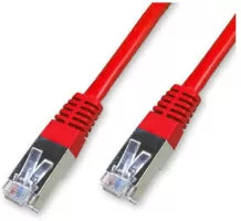 Céble/Cordon réseau RJ45 Catégorie 6 FTP (F/UTP) Droit 50cm (Rouge)