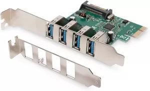 Carte PCI-Express Digitus USB 3.0 - 4 ports externes