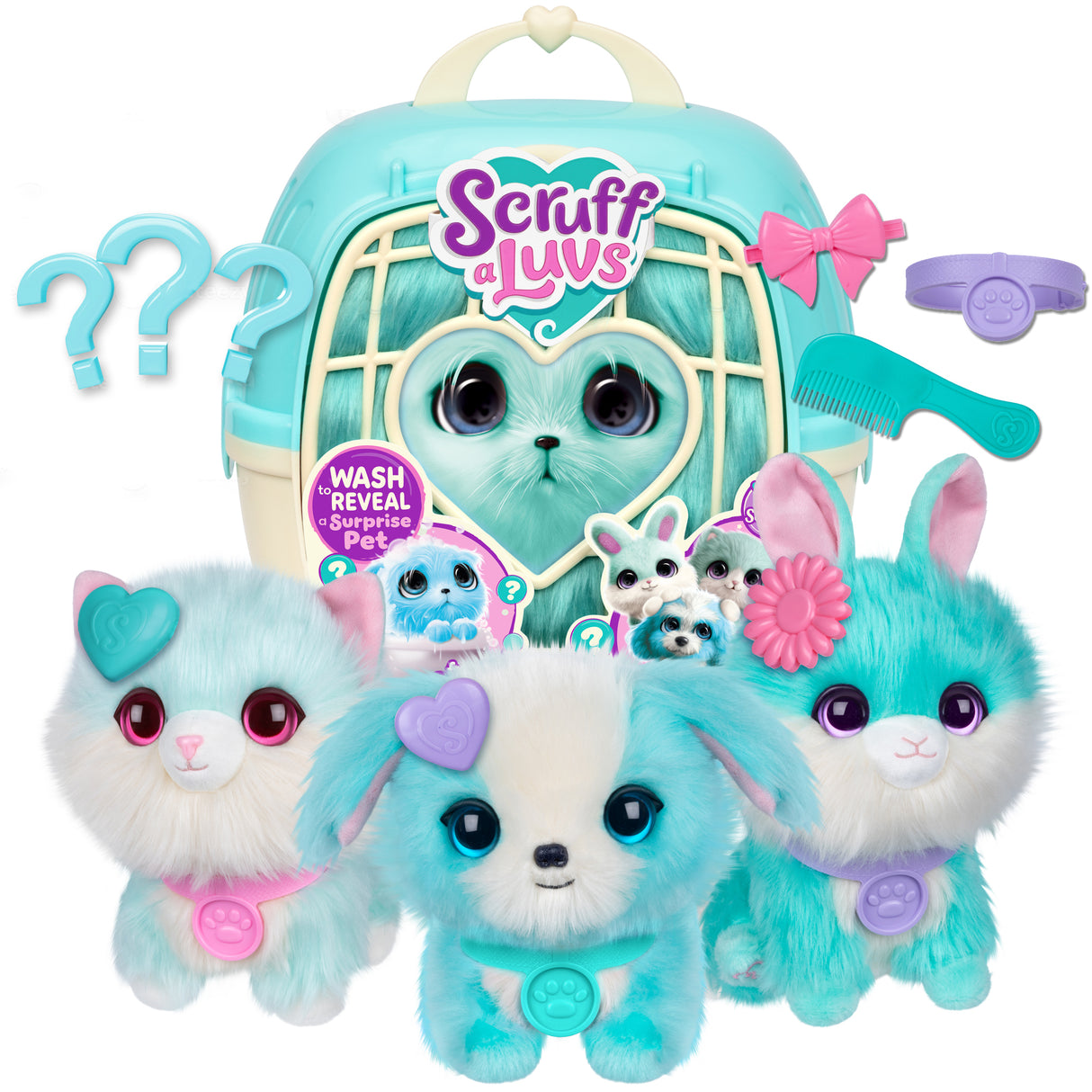 Animaux en peluche - SCRUFF A LUVS - Boule de poils - Bleu