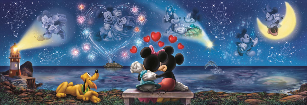 CLEMENTONI - Compact 1000 pieces Panorama - Mickey & Minnie