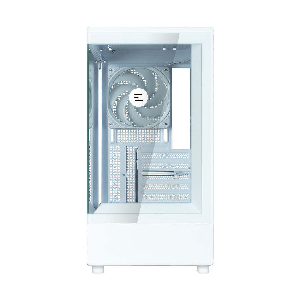 Boitier Mini Tour Micro ATX Zalman P10 RGB avec panneaux vitrés (Blanc)