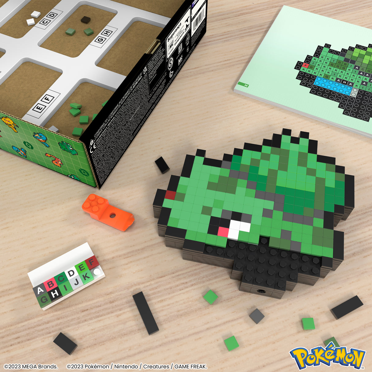 MEGA-Pokémon-Bulbizarre-Coffret de construction rétro 374 pieces - MEGA Pokémon - HTH75