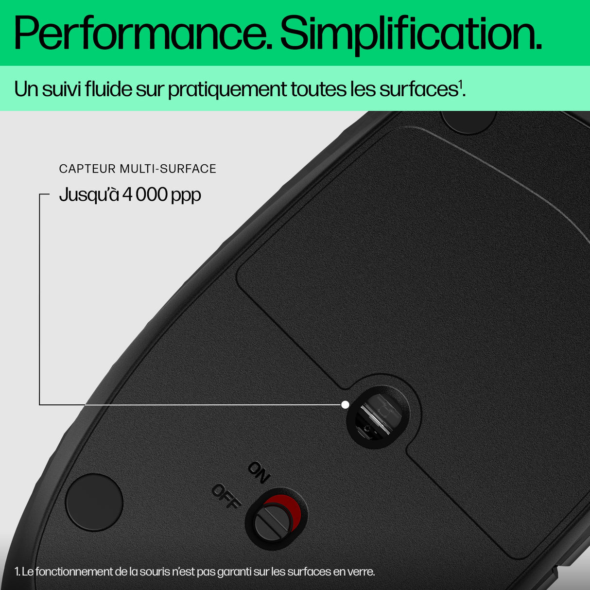 Souris sans fil Bluetooth Programmable HP 420 (Noir)