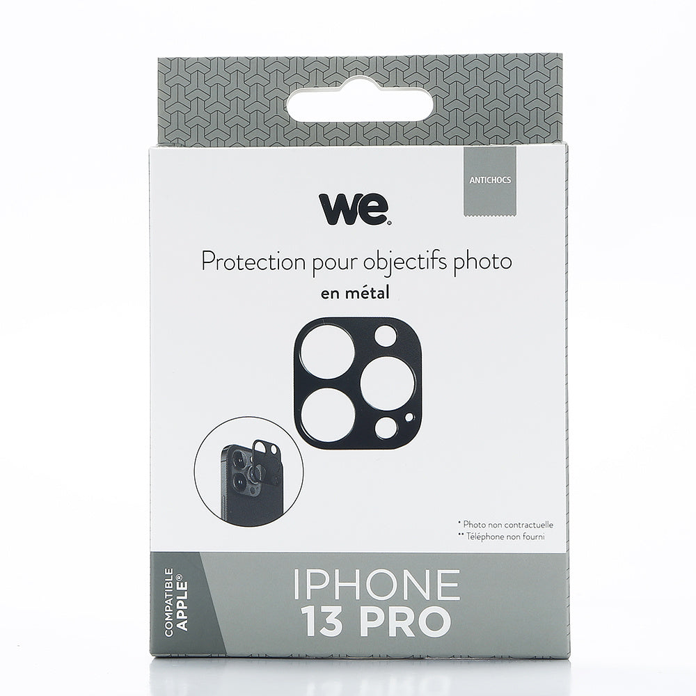 WE Protection dobjectifs appareil photo IPHONE 13 PRO Noir