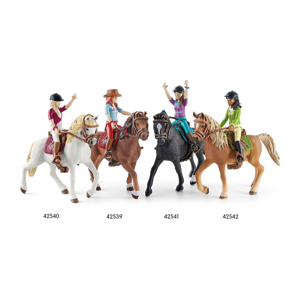 Figurine Cavaliere Sofia et Blossom, coffret schleich avec 10 éléments inclus dont 1 cheval schleich andalou et sa cavaliere,