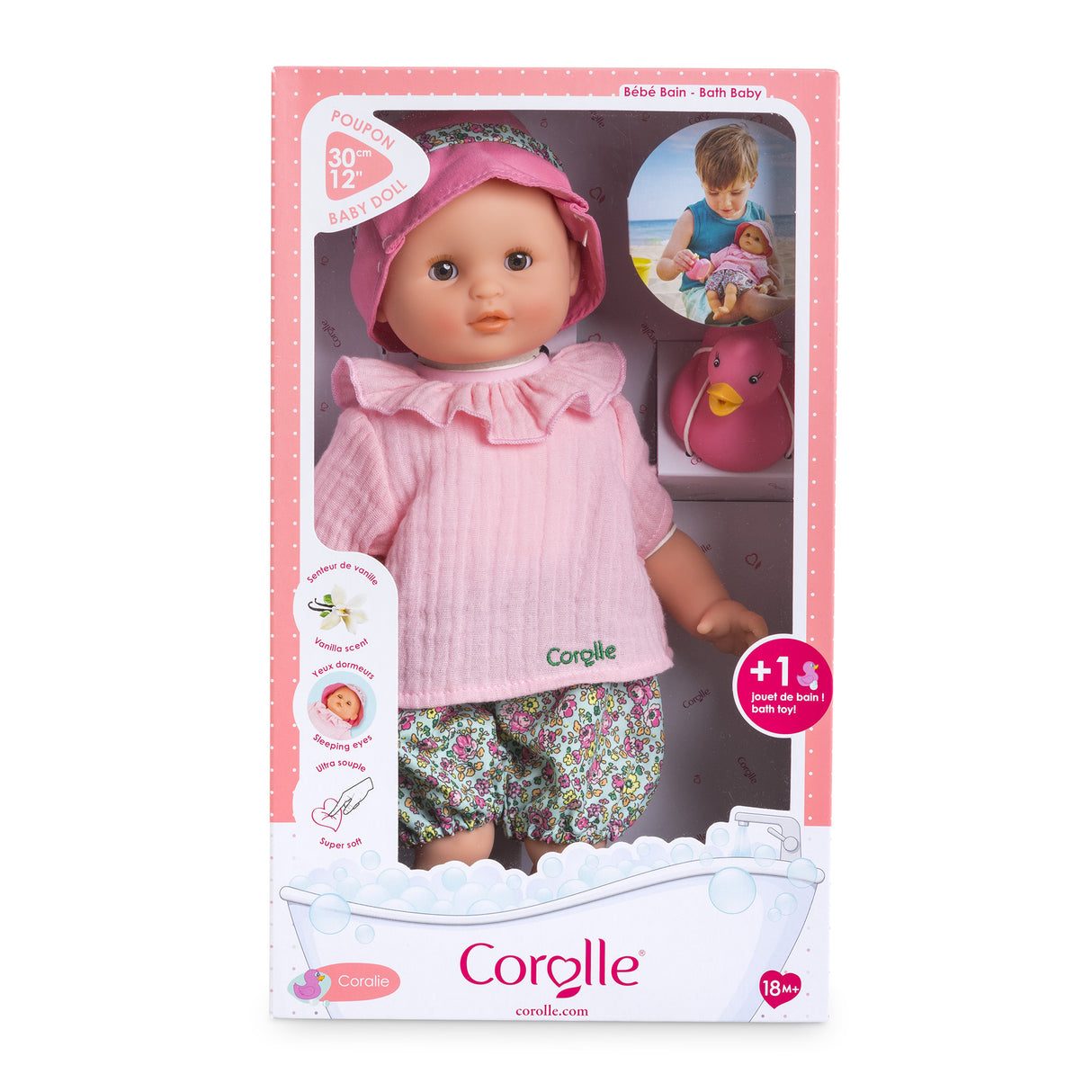 Poupon - COROLLE - Bébé Bain Coralie - 30 cm - jouet de bain - des 18 mois