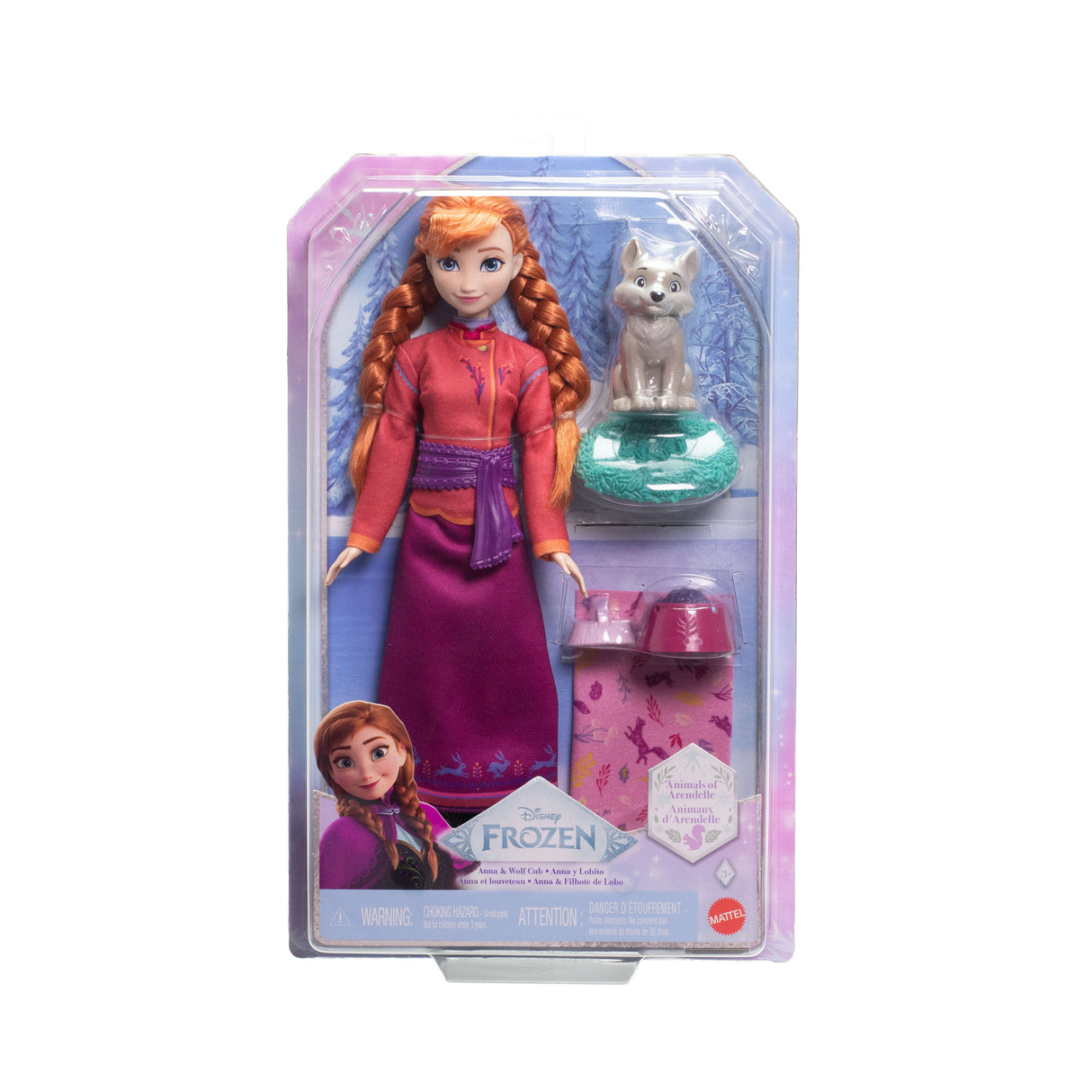 Disney La Reine des Neiges - Coffret Anna et le Louveteau - 4 accessoires - Disney Frozen - JFG17